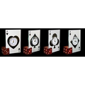 Glass Casino Alarm Clock with Wooden Dice Base